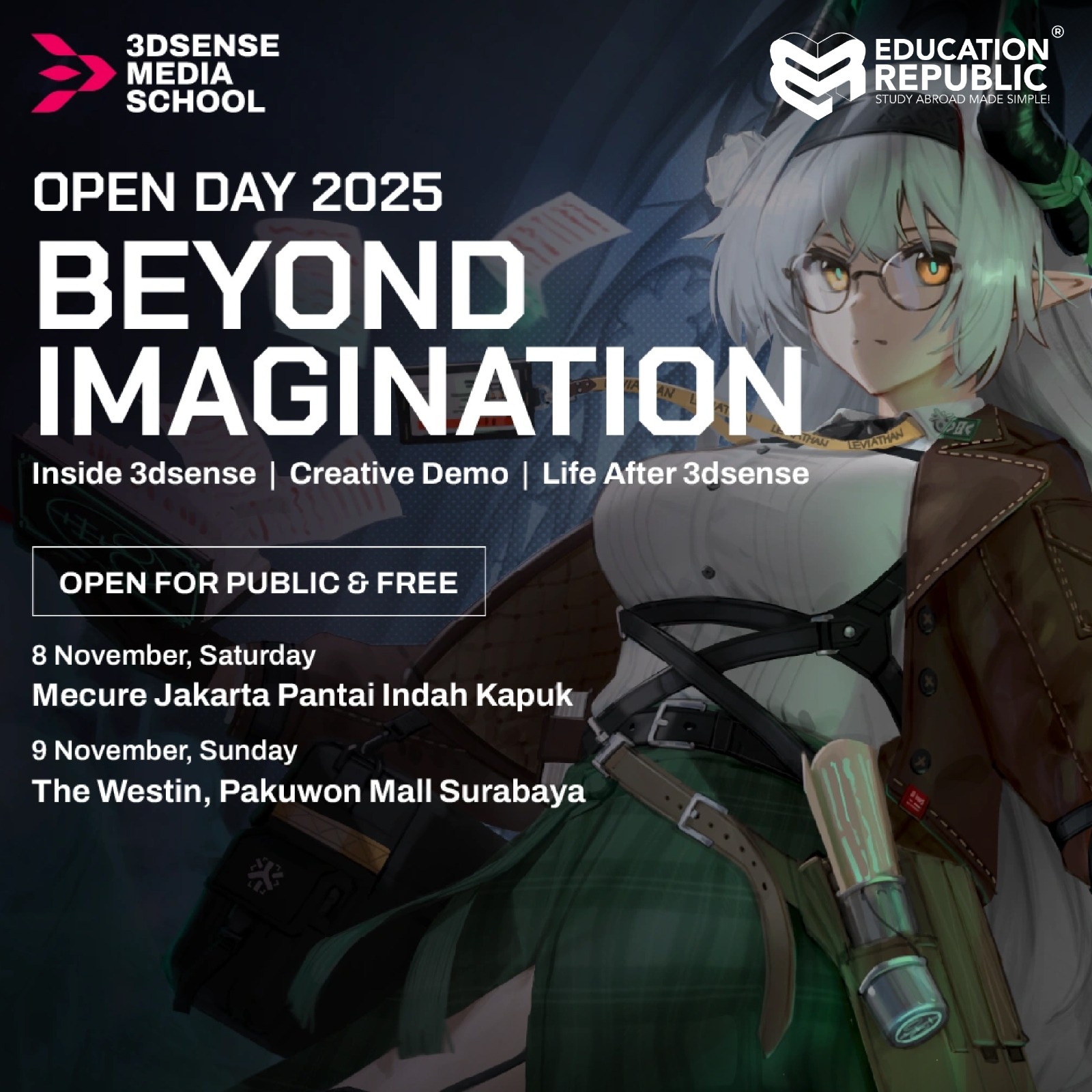 3DSENSE MEDIA SCHOOL OPEN DAY 2025