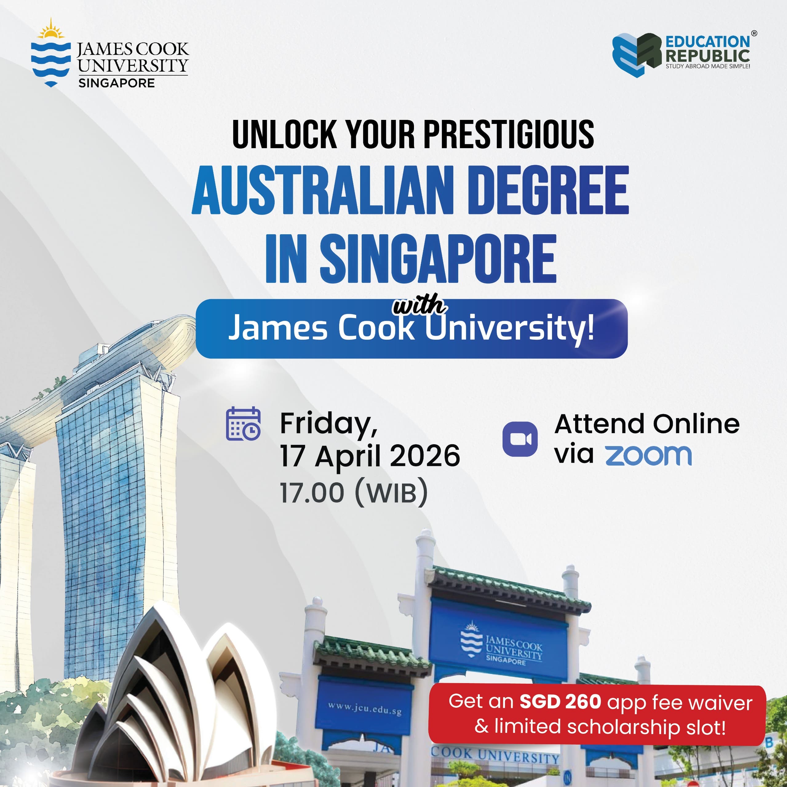 UNLOCK YOUR PRESTIGIOUS AUSTRALIAN DEGREE IN SINGAPORE WITH JCU