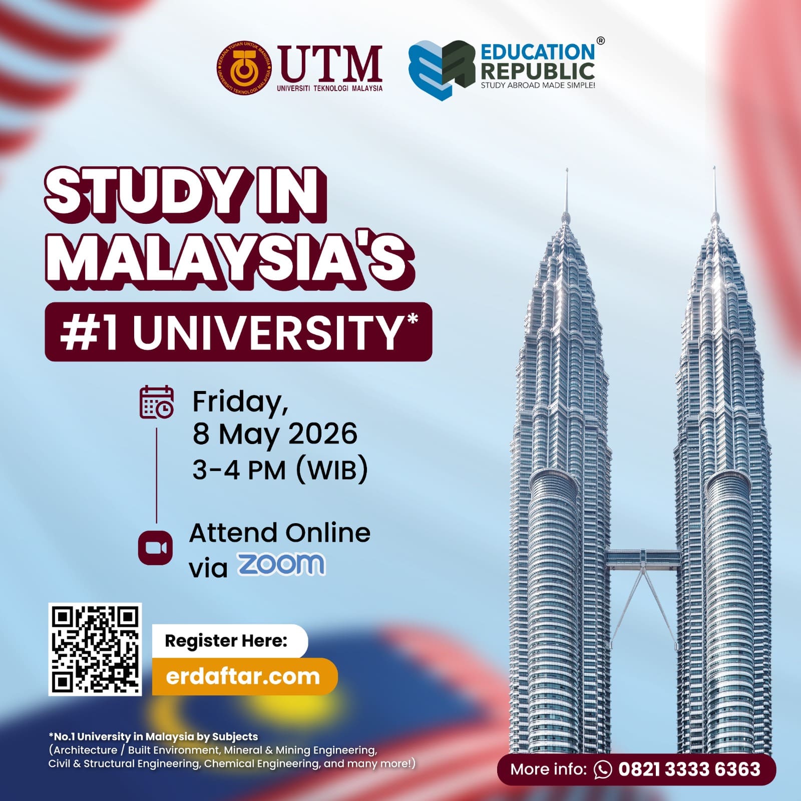 STUDY IN MALAYSIA’S #1 UNIVERSITY