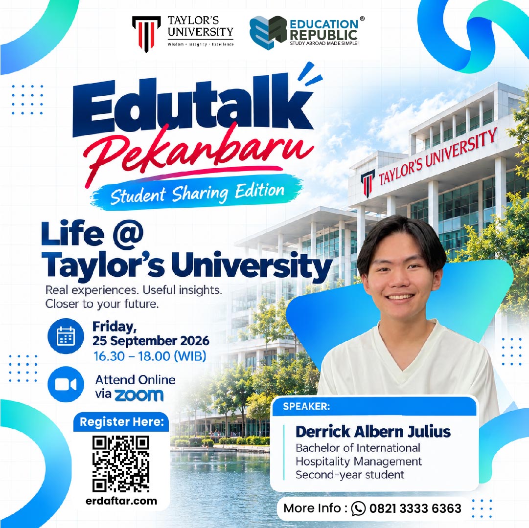 Edutalk Pekanbaru Life at Taylors University